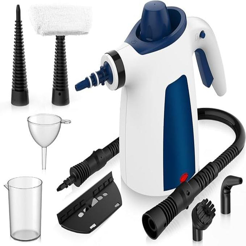 Pressurized Handheld Steam Cleaner & Rechargeable Spin Scrubber